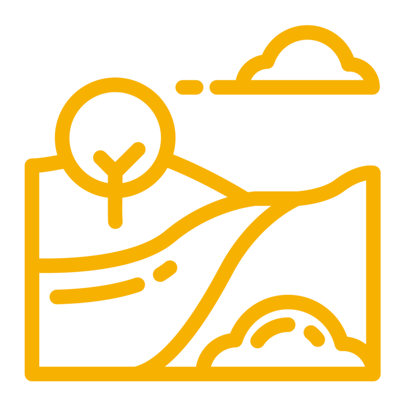 stats icon voor km holle wegen duurzaam beheerd 8,6
