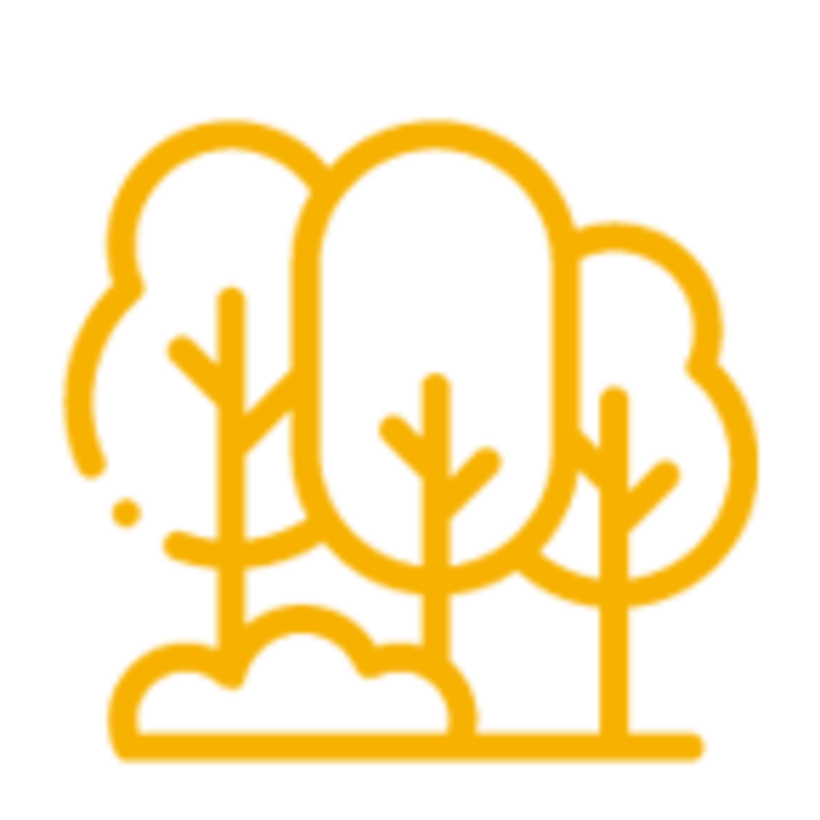 stats icon voor m² houtkanten aangelegd/hersteld 34.000